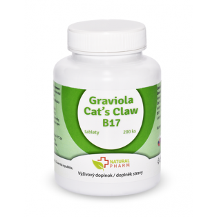 Graviola + Cat´s Claw /Mačací pazúr/+ B17 200 ks
