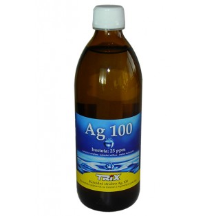 Koloidné striebro Ag100 500 ml 25 ppm 