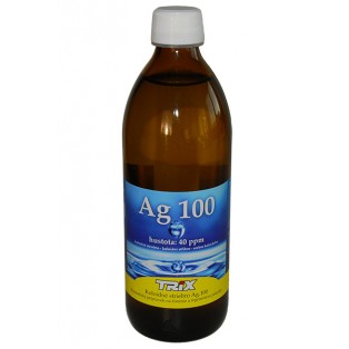 Koloidné striebro Ag100 500 ml 40 ppm 